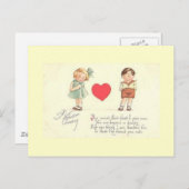 Worst Flirt Valetins Gruß Postkarte (Vorne/Hinten)