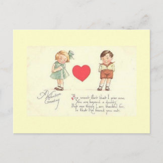 Worst Flirt Valetins Gruß Postkarte