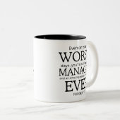 Worst Manager Ever Zweifarbige Tasse (VorderseiteRechts)