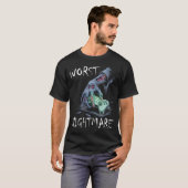 Worst Nightmare Gamer Zombie Gaming Boys Teens Vid T-Shirt (Vorne ganz)