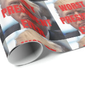 Worst President Ever USA Gift Funny Political Geschenkpapier (Rolleneckpunkt)