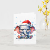 Worst White Elephant Ever Christmas Xmas Under 15  Karte (Gelbe Blume)