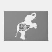 Worst White Elephant Gift Ever Funny Fußmatte (Vorderseite)