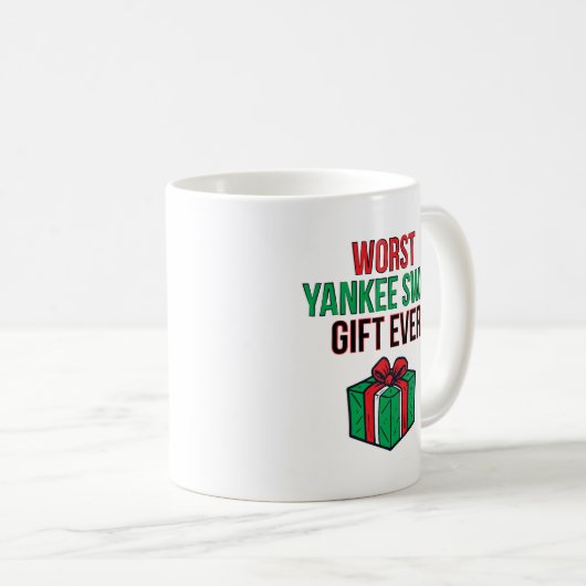 Worst Yankee Swap Gift Ever Kaffeetasse (VorderseiteRechts)