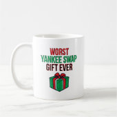 Worst Yankee Swap Gift Ever Kaffeetasse (Links)