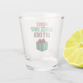 Worst Yankee Swap Gift Ever Schnapsglas (Rückseite)
