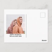 Worst Year Ever Funny Christmas Foto Dunkler Spaß Postkarte (Rückseite)