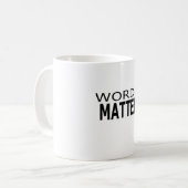 Wort-Angelegenheits-Tasse Kaffeetasse (Vorderseite Links)