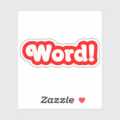 Wort! Aufkleber (Blatt)