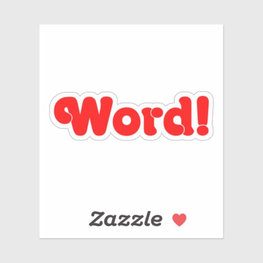 Wort! Aufkleber (Blatt)