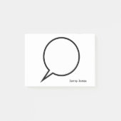 Wort-Ballon-Gewohnheits-Text Post-it Klebezettel (Vorderseite)