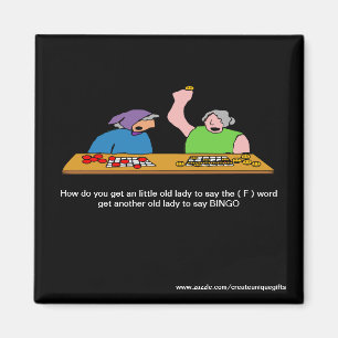 Wort-Bingo-Magnet des Cartoon-F Magnet