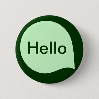 Wort-Blase - Geist-Grün auf dunkelgrünem Button