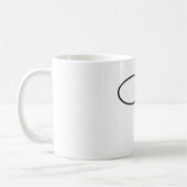 Wort-Blasen-Schwarzes jGibney Friedrich Nietzsche Kaffeetasse (Links)