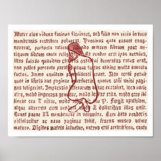 Wort-Buntglas 1 Poster (Vorne)