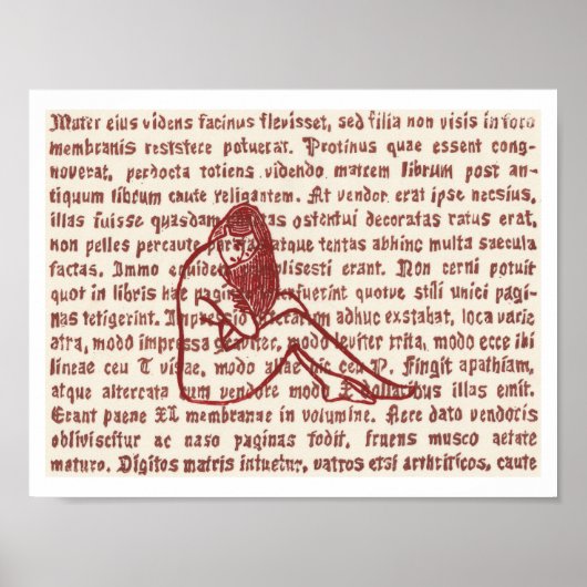 Wort-Buntglas 2 Poster (Vorne)