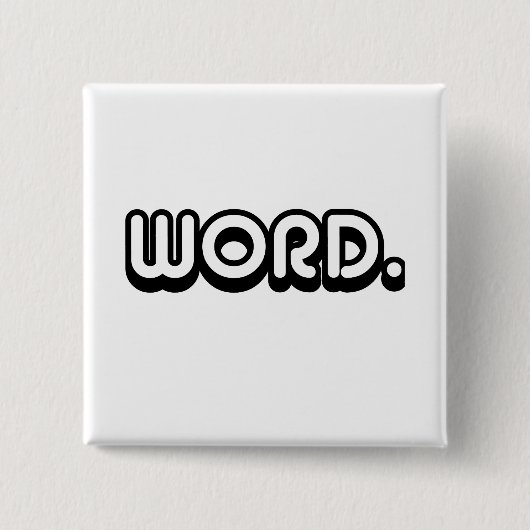 Wort Button (Vorderseite)
