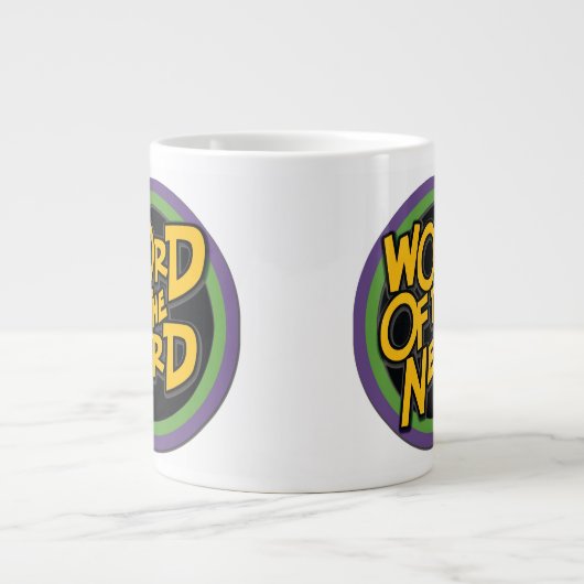 Wort der Tunnel-bohrwagenTasse des Nerd-20oz Jumbo-Tasse (Vorderseite)