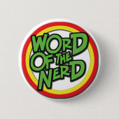Wort des Nerd-Knopfes Button (Vorderseite)