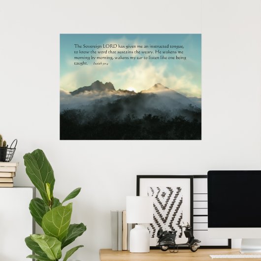 Wort erhalten poster (Heimbüro)