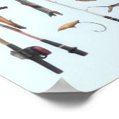 Wort "Fischerei" Poster (Ecke)