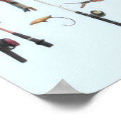 Wort "Fischerei" Poster (Ecke)