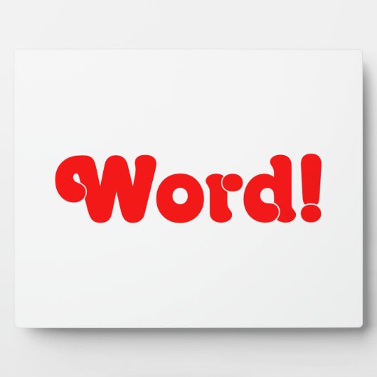 Wort! Fotoplatte (Vorderseite)