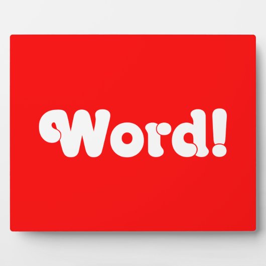 Wort! Fotoplatte (Vorderseite)