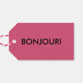 Wort Geschenkanhänger (Rückseite Horizontal)