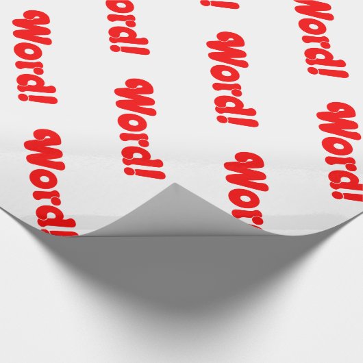 Wort! Geschenkpapier (Ecke)