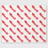 Wort! Geschenkpapier (Flach)