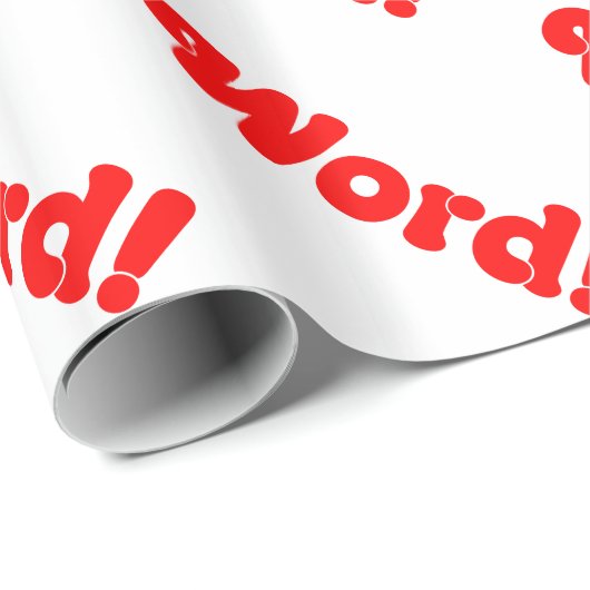 Wort! Geschenkpapier (Rolleneckpunkt)