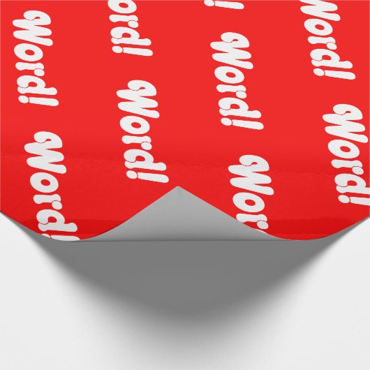 Wort! Geschenkpapier (Ecke)