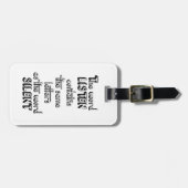 Wort HÖREN enthält die gleichen Buchstaben wie Gepäckanhänger (Vorderseite horizontal)