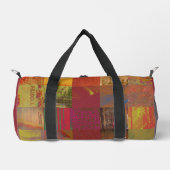 Wort Jongleur Glitch Art Datenkorruption Abstrakt Duffle Bag (Vorderseite)