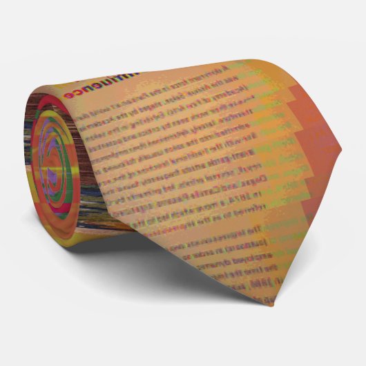 Wort Jongleur Glitch Art Datenkorruption Abstrakt Krawatte (Gerollt)