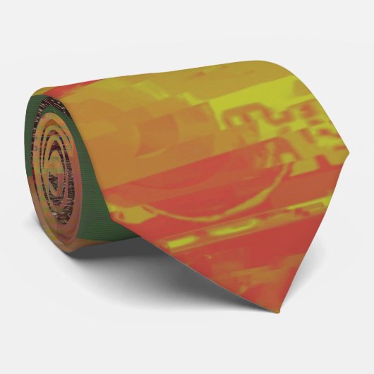 Wort Jongleur Glitch Art Datenkorruption Abstrakt Krawatte (Gerollt)