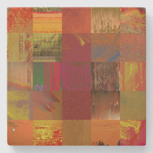 Wort Jongleur Glitch Art Datenkorruption Abstrakt Steinuntersetzer