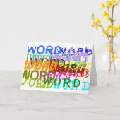 Wort Karte (Gelbe Blume)