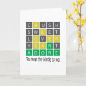 Wort Karte (Gelbe Blume)