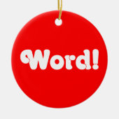 Wort! Keramikornament (Vorne)