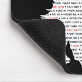 Wort-Kunst Shih Tzu Mousepad (Ecke)