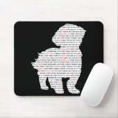 Wort-Kunst Shih Tzu Mousepad (Mit Mouse)