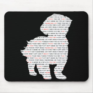 Wort-Kunst Shih Tzu Mousepad