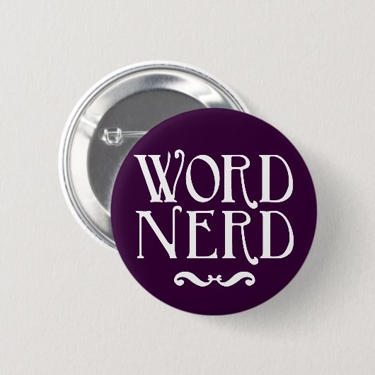 Wort-Nerd Button (Vorne & Hinten)