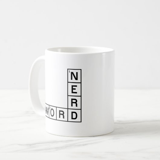 Wort-Nerd Kaffeetasse (Vorderseite Links)