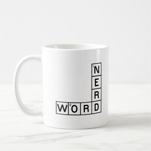 Wort-Nerd Kaffeetasse (Links)
