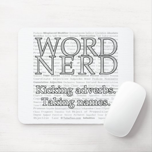 Wort-Nerd Mousepad (Mit Mouse)