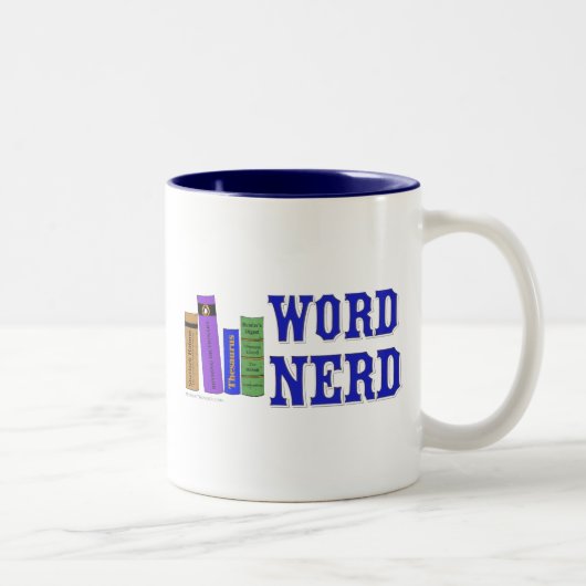 Wort-Nerd Zweifarbige Tasse (Rechts)
