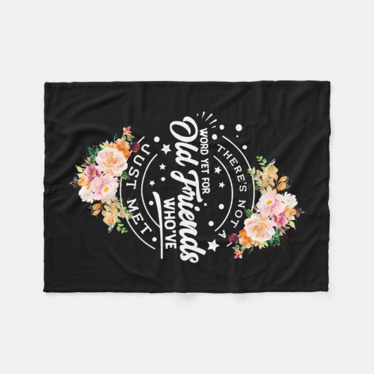 Wort noch für alte Freunde Fleecedecke (Vorderseite (Horizontal))